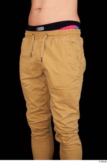 Pablo brown trousers dressed thigh 0002.jpg